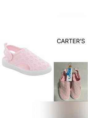 CARTER’S - 11 - NWT - GIRLS PINK HEART WATER SHOES / SWIMWEAR